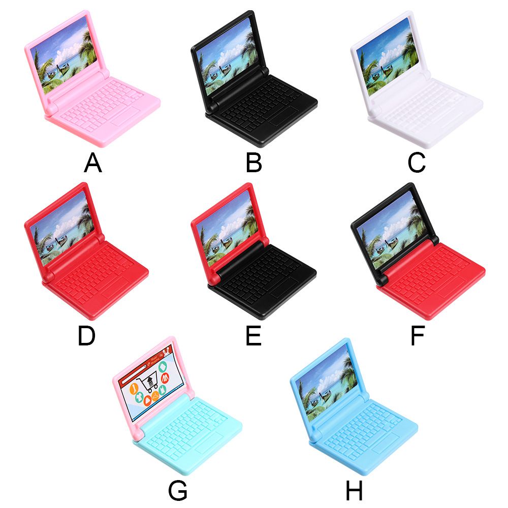 Đồ Chơi Máy Tính Laptop Mini Thời Trang Có Thể Gập Lại Cho Búp Bê