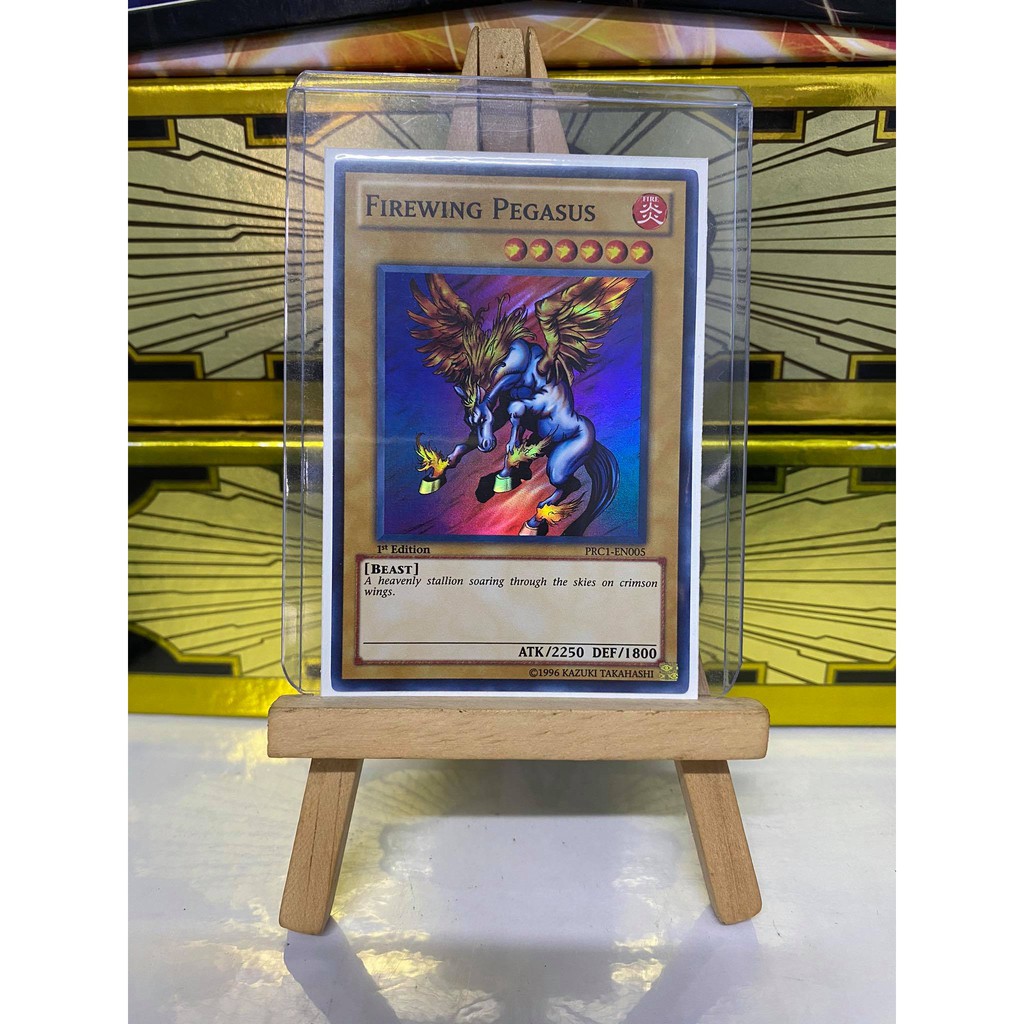 [ Dưa Hấu Yugioh ] Lá bài thẻ bài Firewing Pegasus - Super Rare - Tặng bọc bài nhựa bảo quản