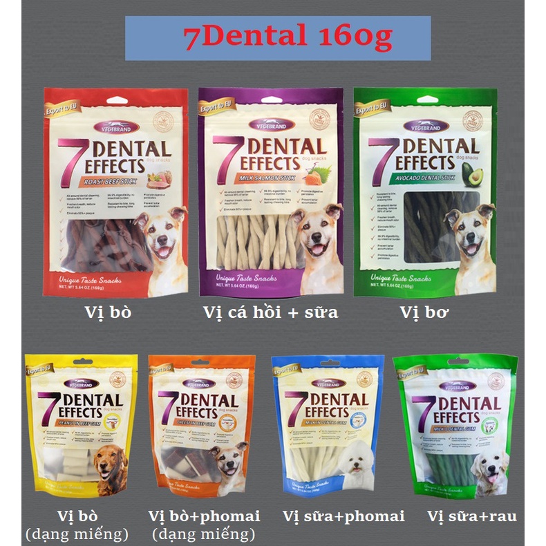 Xương Gặm 7 Dental Effects Snack Sạch Răng Cho Chó