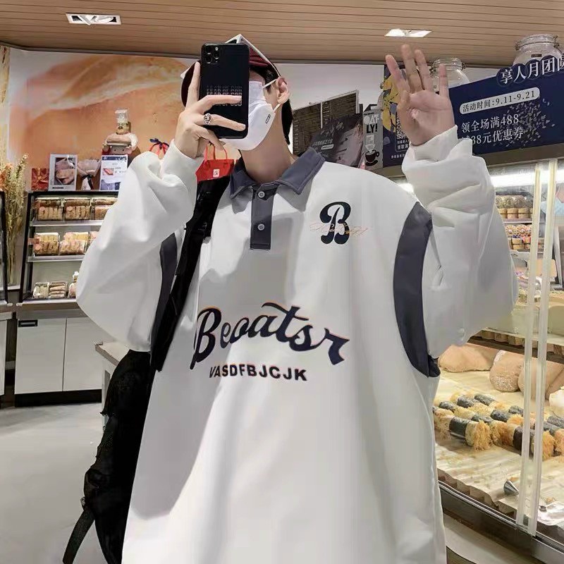 Polo Dài Tay Oversize Dáng Rộng Beoatsr Form To Nam Nữ Unisez Uzzlang Hot Trend