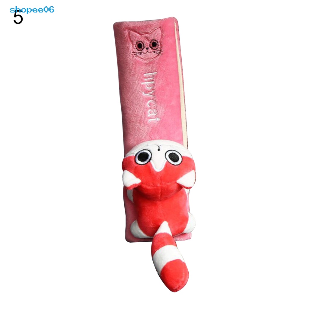 Đệm bọc dây đai an toàn xe hơi bằng vải flannel kiểu hoạt hình tiện dụng cho SUV