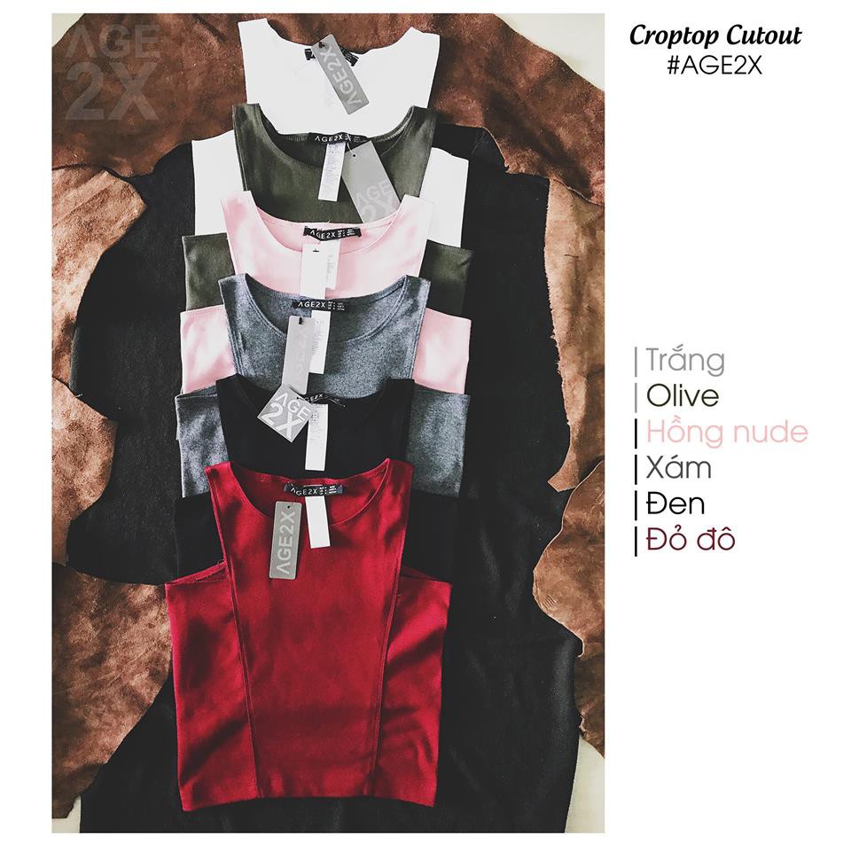 Áo Croptop Cutout AGE2X