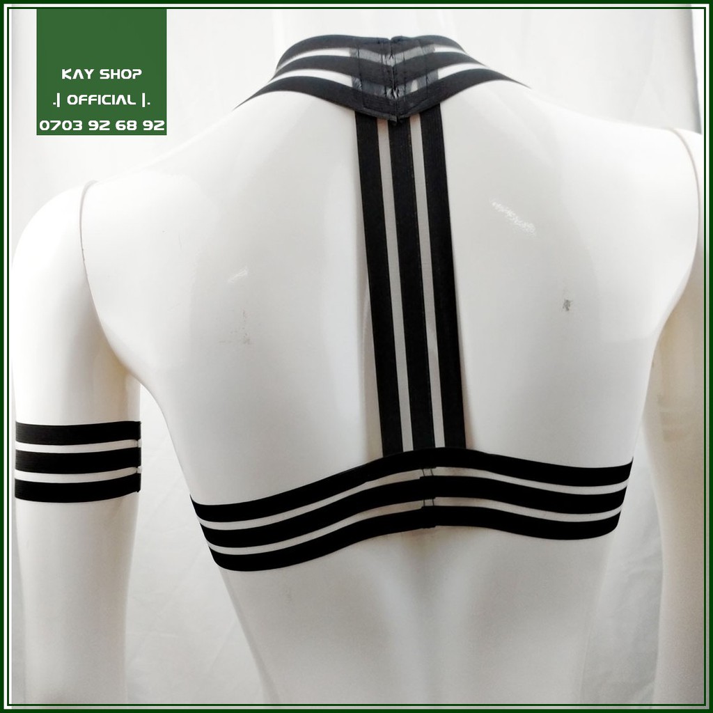 Đai ngực sexy nam giới dây đan mới - Tặng kèm dây đeo tay cơ bắp tôn ngực nam căng to quyến rũ