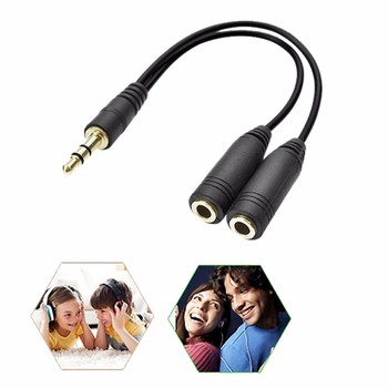 Jack chia âm thanh 1 ra 2 cổng audio 3.5 mm - Chia loa 1 ra 2