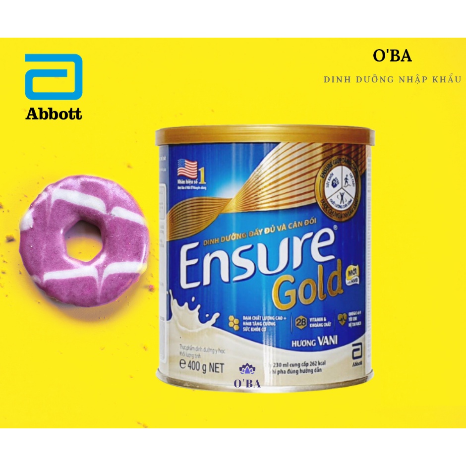 Sữa Ensure Gold bột có HMB 400g 850g (Date mới) Hàng chính hãng