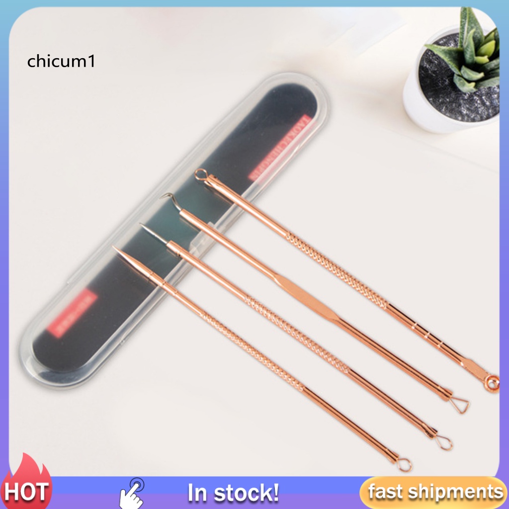 Set 4 Dụng Cụ Nặn Mụn Đầu Đen An Toàn Tiện Dụng