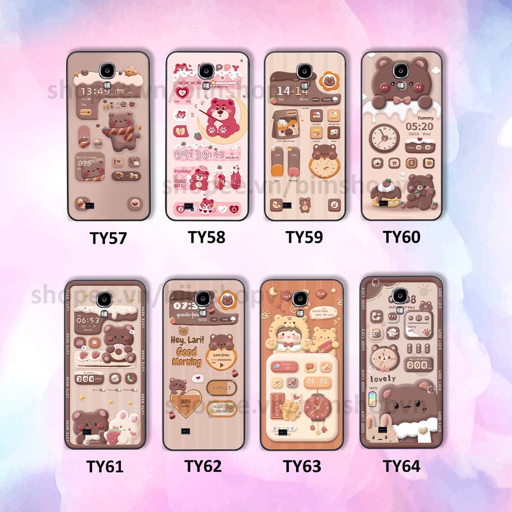 Ốp Samsung S4 / S5 in 3D icon gấu nổi siêu xinh, siêu đáng yêu, cá tính phong cách