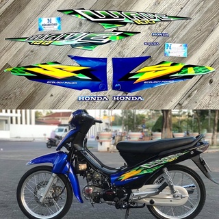 Tem wave thái 2004 màu xanh / tem 3 lớp