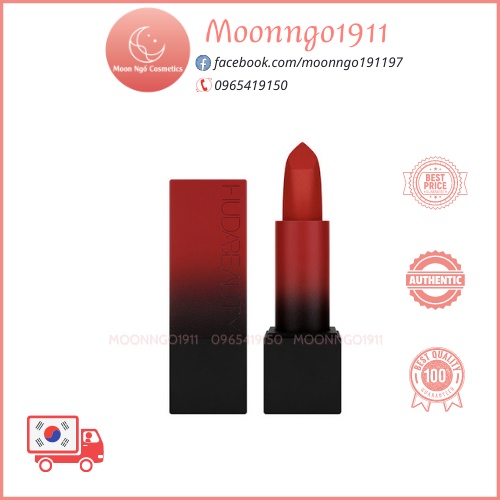 Son thỏi Huda Beauty Power Bullet Matte Lipstick màu El Cinco De Mayo