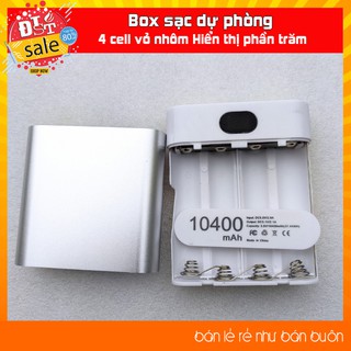 ✅ Box sạc dự phòng 4 cell vỏ nhôm Hiển thị phần trăm