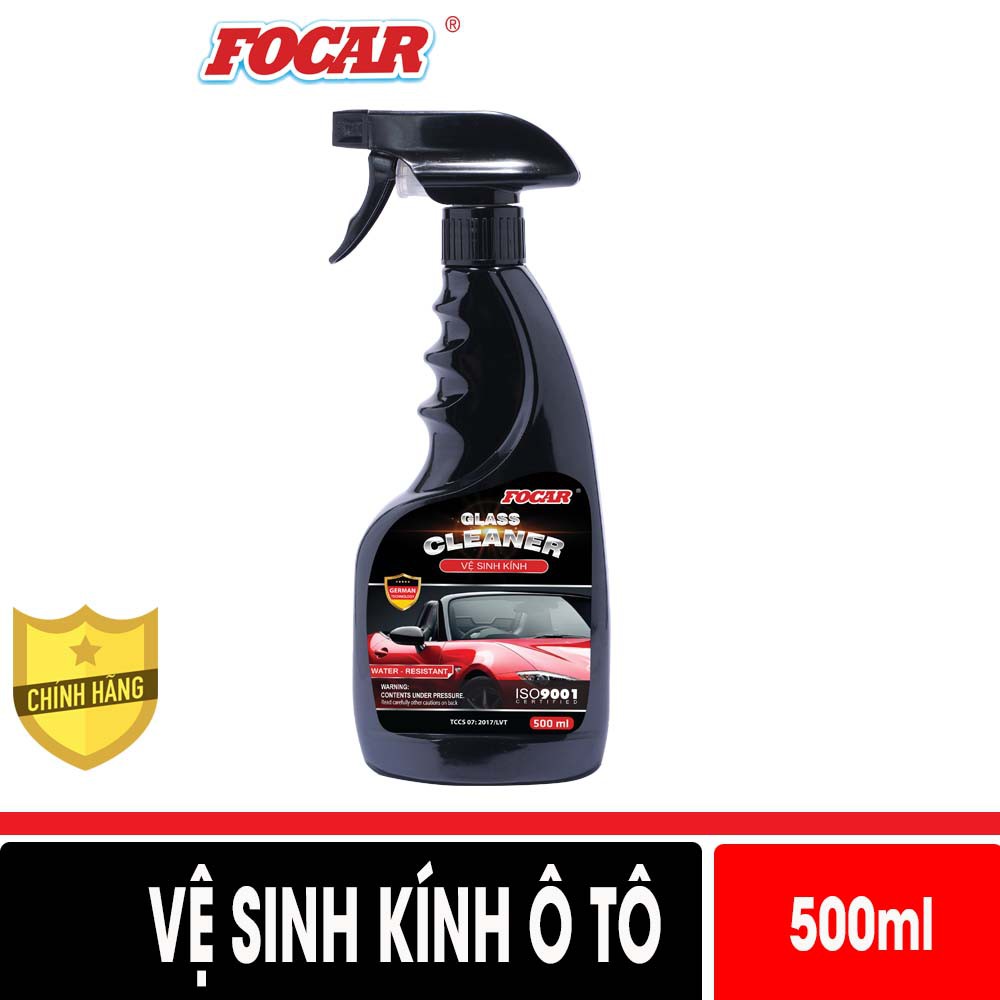FOCAR Dung dịch vệ sinh kính ô tô xe hơi Focar Glass Cleaner 500ml