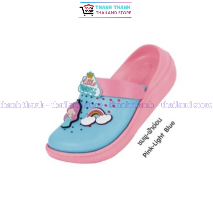 Dép Sục Thái Lan cho Bé MONOBO - Hình Cô Gái Cầu Vồng MONOKIDS - DN-01 KIDS Little Princess