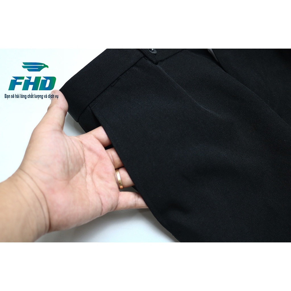 Quần tây nam trung niên vải dày mềm bền màu ống suông form rộng rãi thoải mái FHDQ005_1