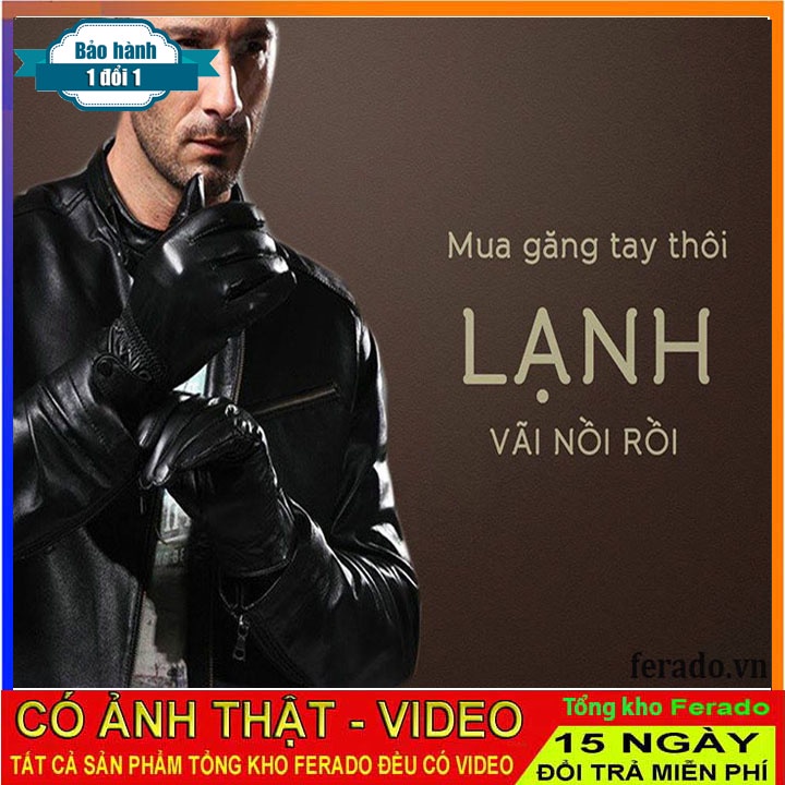 Găng tay nam CAPACCI da cừu chông nước, lạnh
