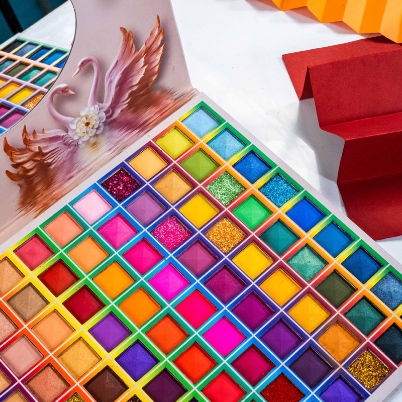 Bảng phấn mắt 99 màu sắc tông lì/lấp lánh dễ lên màu không bay phấn
 | BigBuy360 - bigbuy360.vn