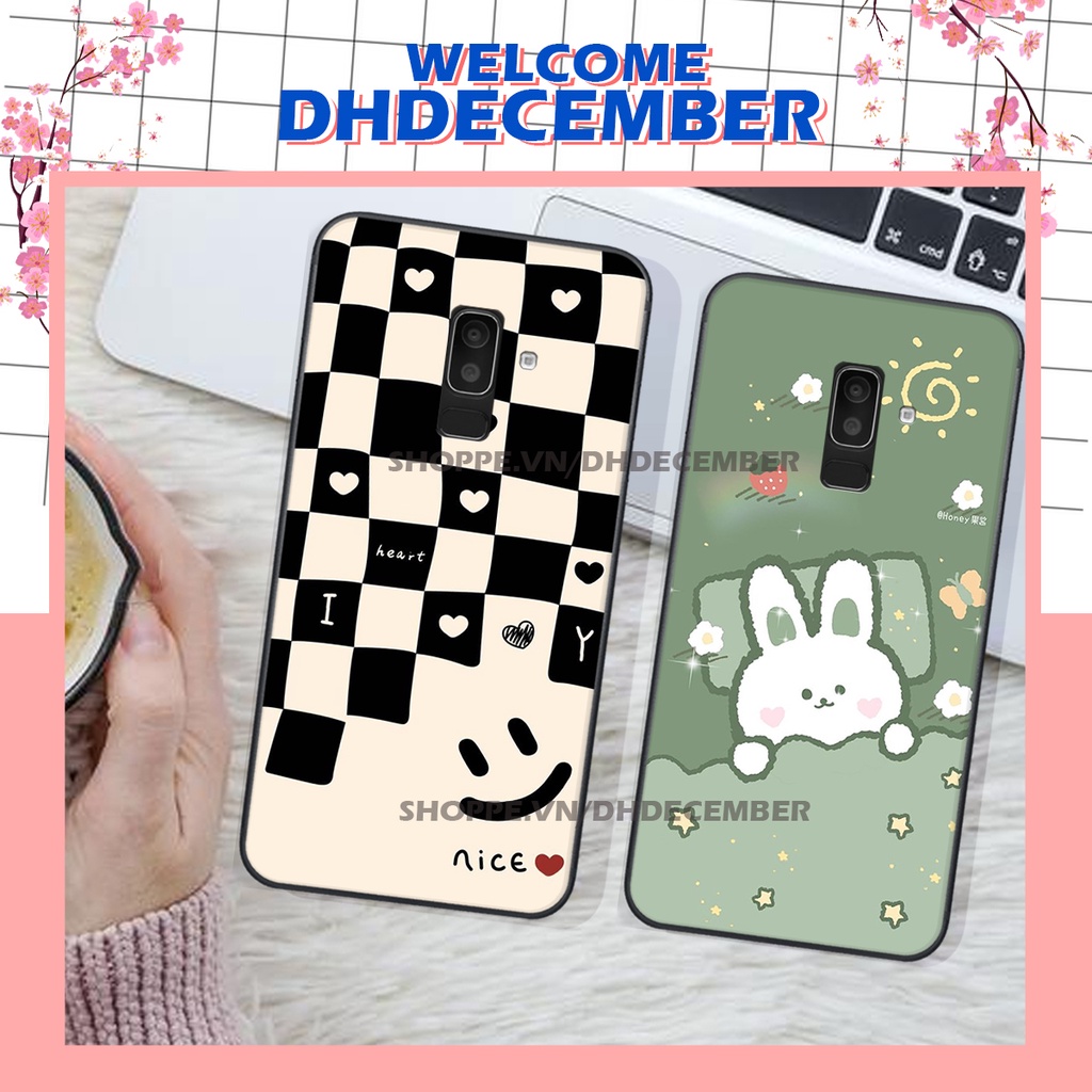 Ốp lưng Samsung Galaxy A6 PLUS - J8 in hình dễ thương- cute dog- n@sa RẺ-ĐẸP-CHẤT