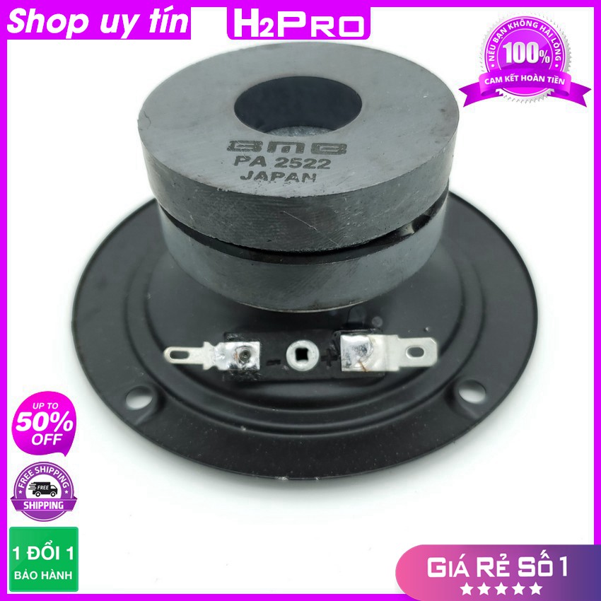 Đôi Loa Treble Bmb, 2 Loa Treble Giấy Bmb PA2522 Japan Tròn 95mm, 60W-8 Ôm-Từ Kép-Coil 1.4 (Tặng Cặp Tụ 30K)-H2pro Audio