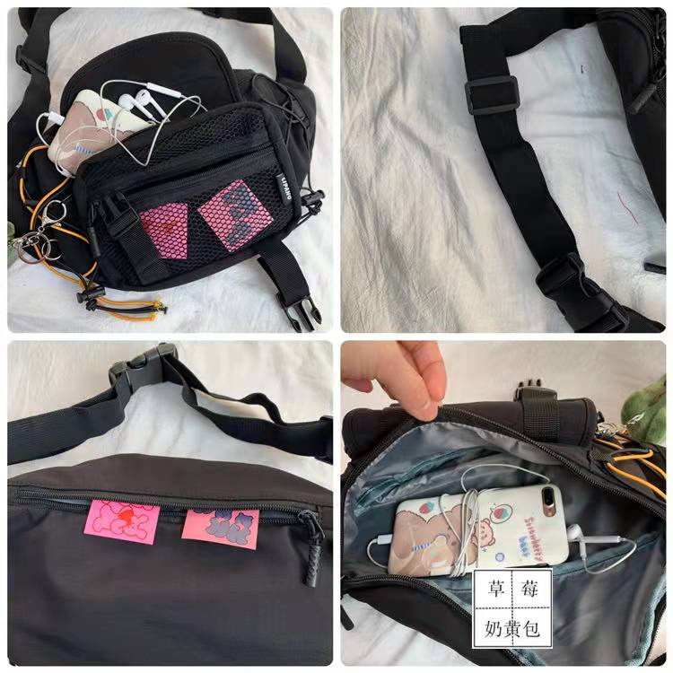 Túi Đeo Chéo Canvas Phong Cách HipHop Siêu Ngầu Thời Trang Unisex | BigBuy360 - bigbuy360.vn