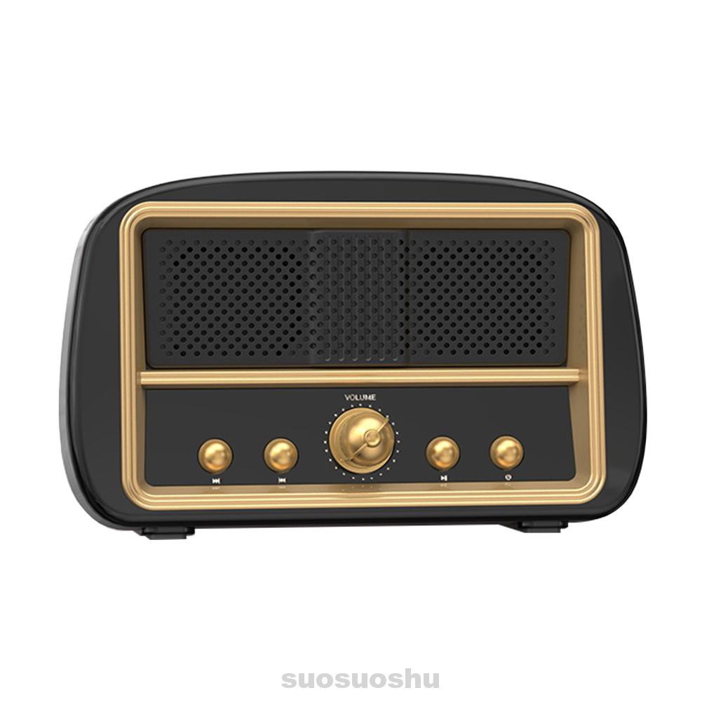 Loa Bluetooth Không Dây Mini Kiểu Dáng Cổ Điển Có Thể Sạc Được