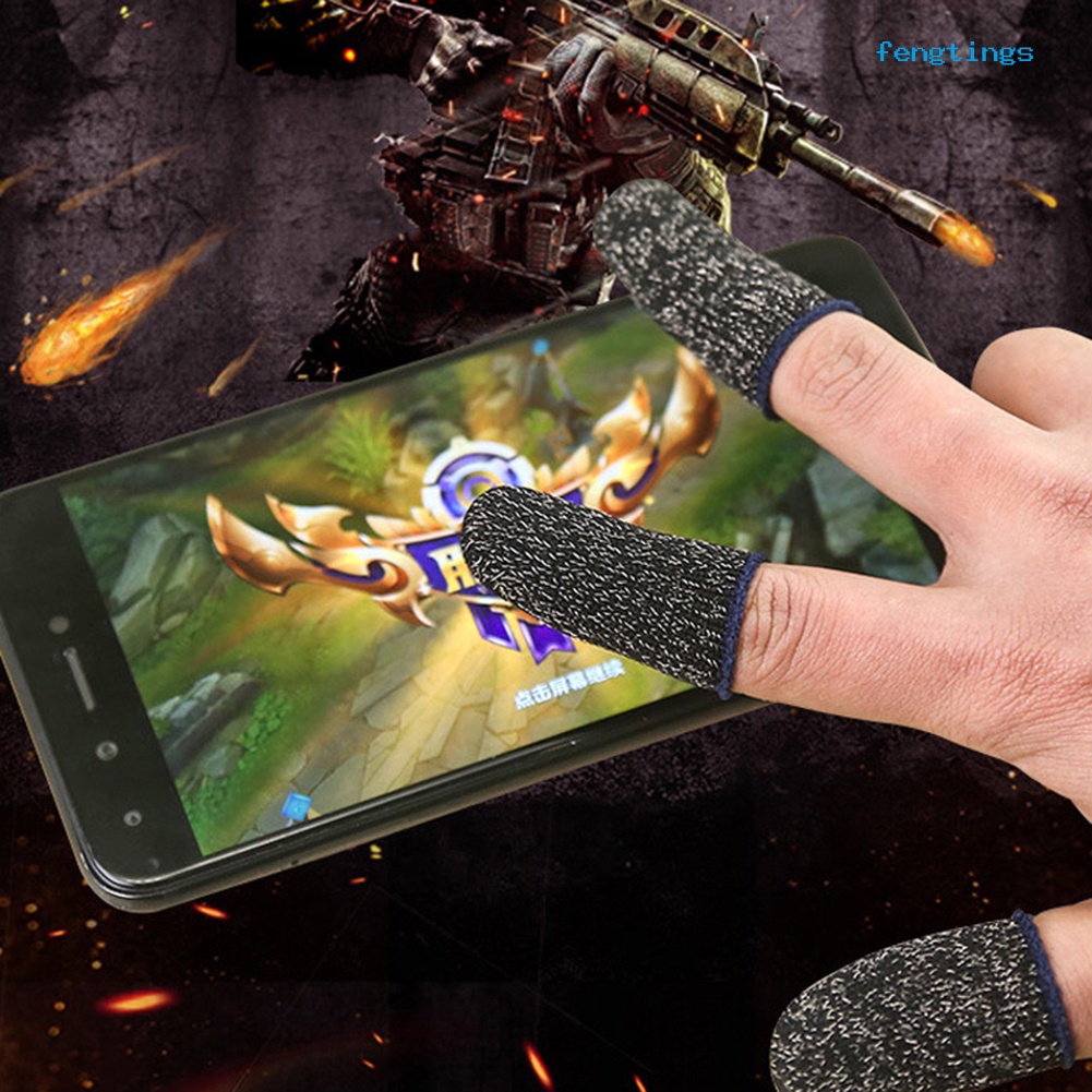 1/2 Bao Ngón Tay Chơi Game Điện Thoại Thoáng Khí Chống Trượt Có Thể Chạm Cảm Ứng