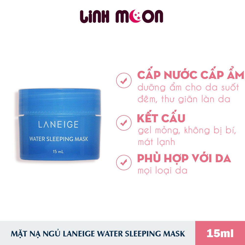 Mặt Nạ Ngủ Laneige Water Sleeping Mask mini 15ml (mẫu mới)