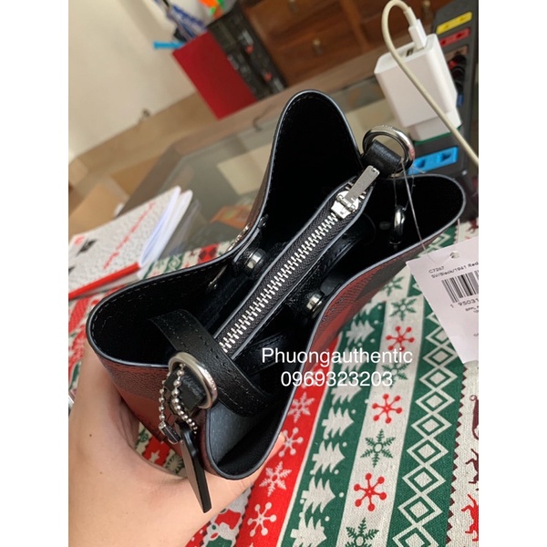 Túi Coach bucket mini C7267 multi red AUTHENTIC