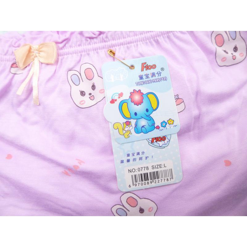 Quần Chip Đùi Bé Gái Có Nơ Họa Tiết Hình Cute Hàng Cotton Đẹp CĐ01