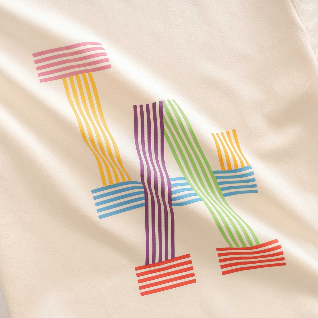 Áo thun New Era Korea BTS-13276913-LA Ivory