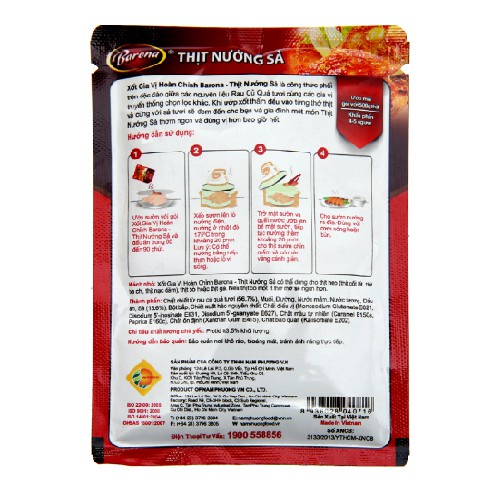 Sốt Gia Vị Hoàn Chỉnh Thịt Nướng Sả Barona Gói 80g