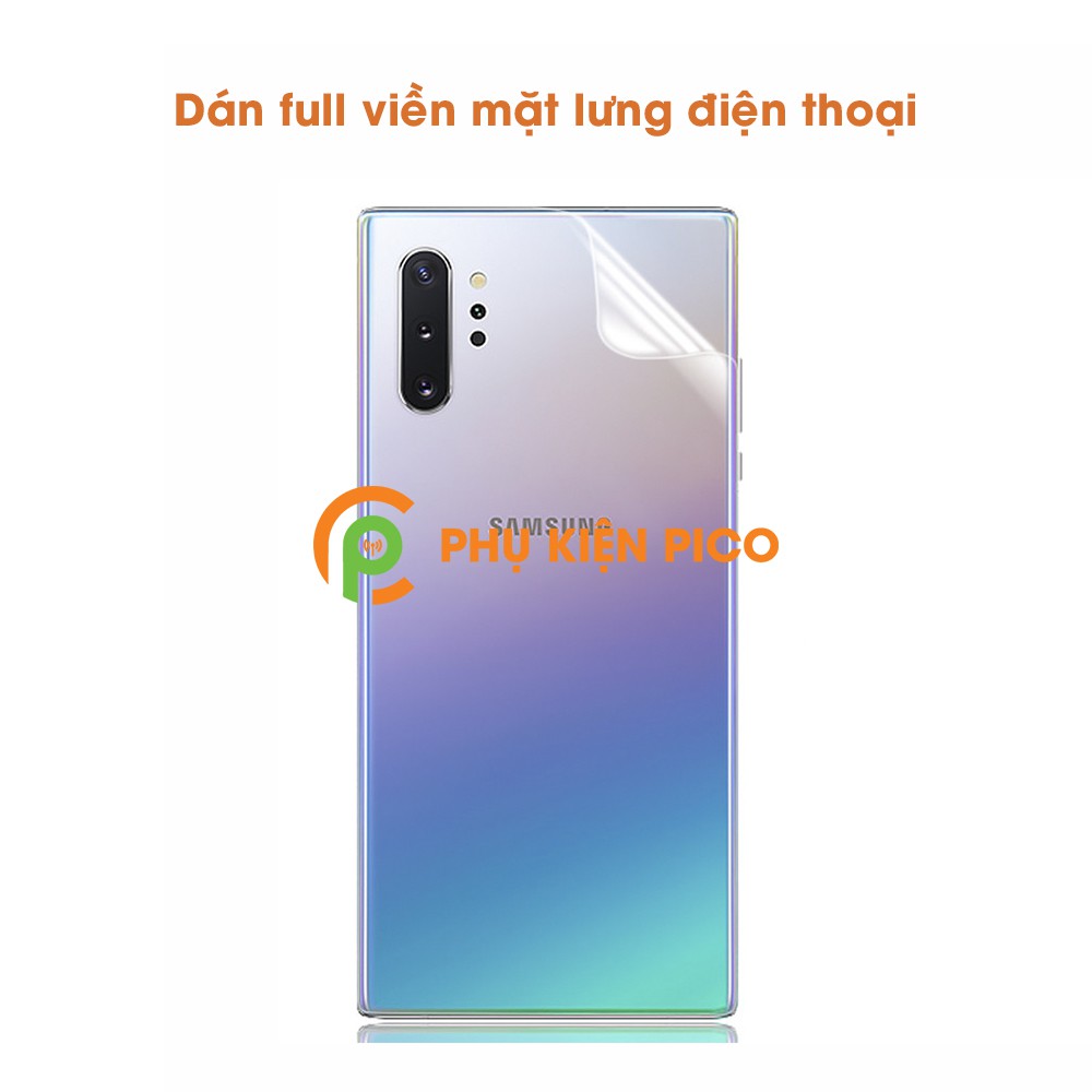 Dán lưng Samsung Galaxy Note 10 Plus full mặt lưng dẻo trong suốt PPF tự phục hồi vết xước