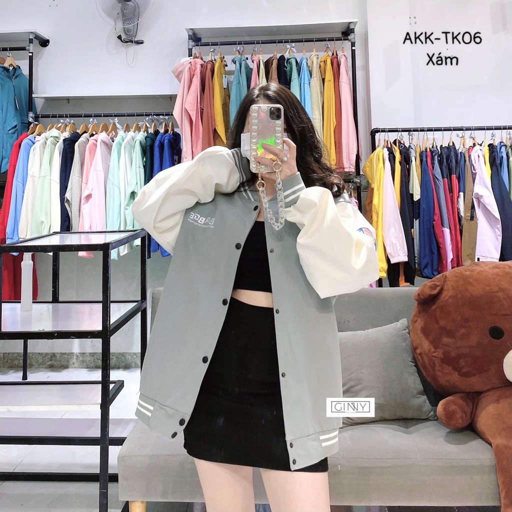 Áo Khoác Kaki Bomber Babge TK-06