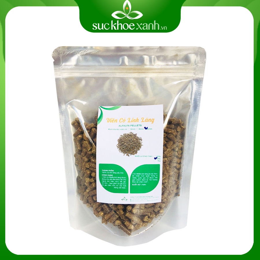 Viên cỏ Alfalfa linh lăng 6mm Italy 500g