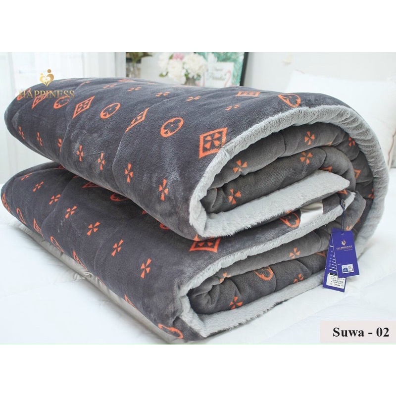 Chăn Lông TENSHI SUWA Chính Hãng Công Ty Happiness VN, kích thước 2m2x2m4