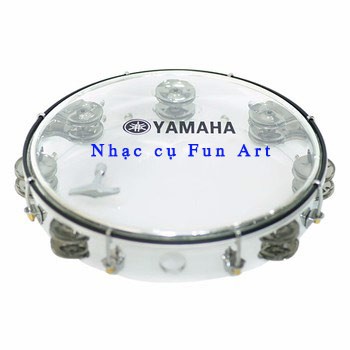 [FREE SHIP] Trống lắc tay - Lục lạc gõ bo Inox Tambourine Yamaha MT6-102T (Trong)