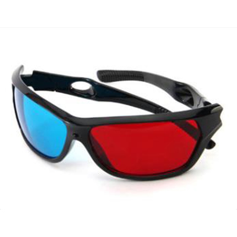 DSVN 2pcs Frame Red Blue 3D Glasses For Dimensional Anaglyph Movie Game DVD