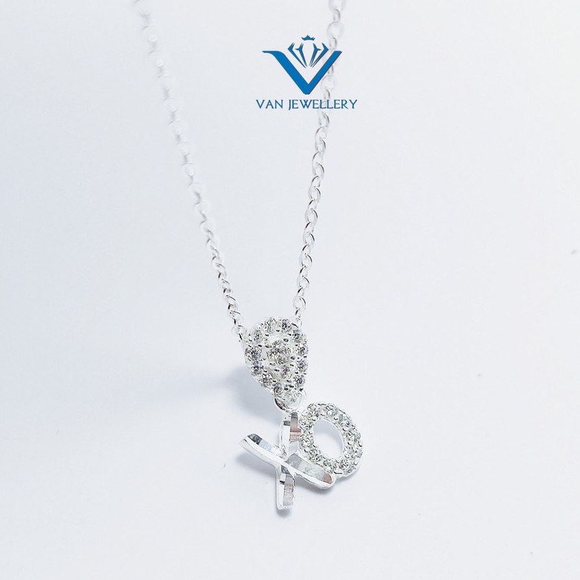 Dây chuyền bạc ta dây XO caro cá tính