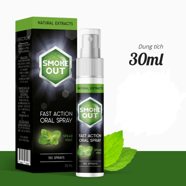 Xịt Cai Thuốc Lá Hiệu Quả Smoke Out 30 ml (Nhập Khẩu Nga)