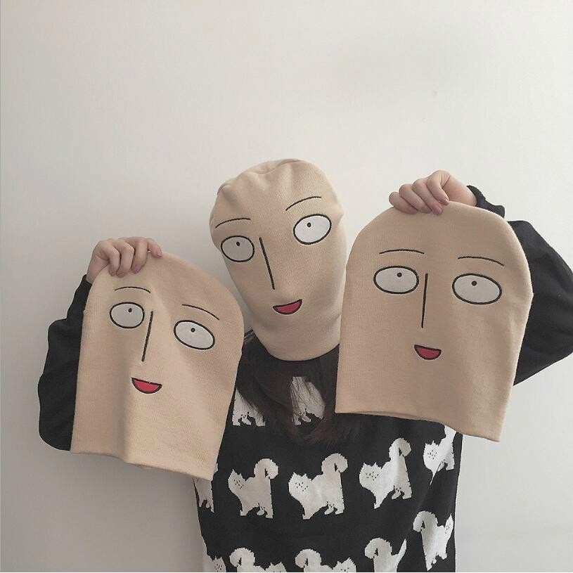 Mũ trùm đầu hóa trang nhân vật hoạt hình Saitama One Punch Man thời trang unisex