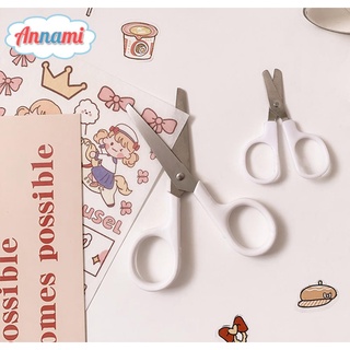 Annami Ins Mini Scissors Portable White Craft Cutting Tool Foldable Scissors For Paper Scrapbooking Sewing School Stationery