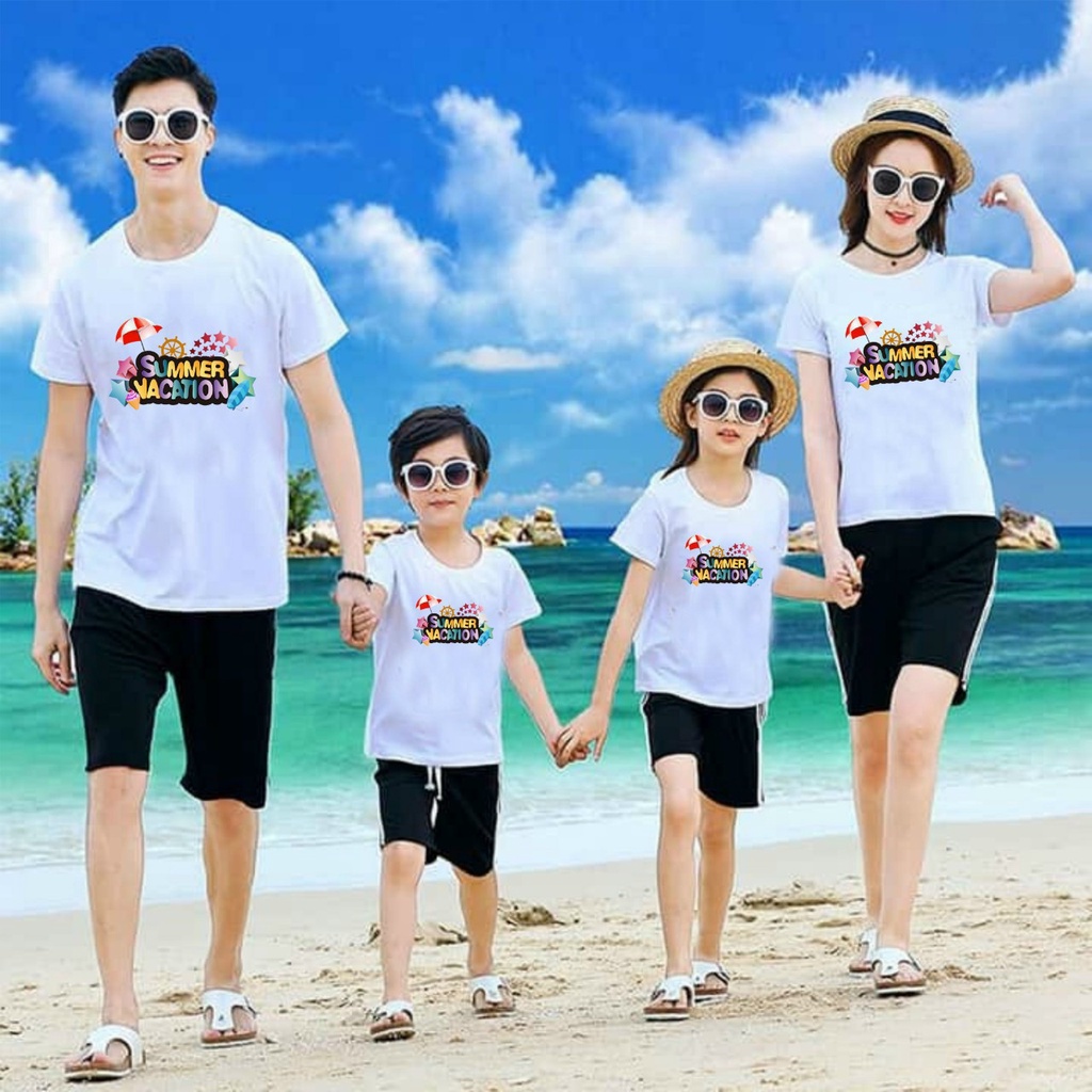 Đồ gia đình , Áo đi biển , Đồng phục nhóm . Chất liệu vải Cotton loại 1 thoáng mát đủ size từ 8 đến 100kg .