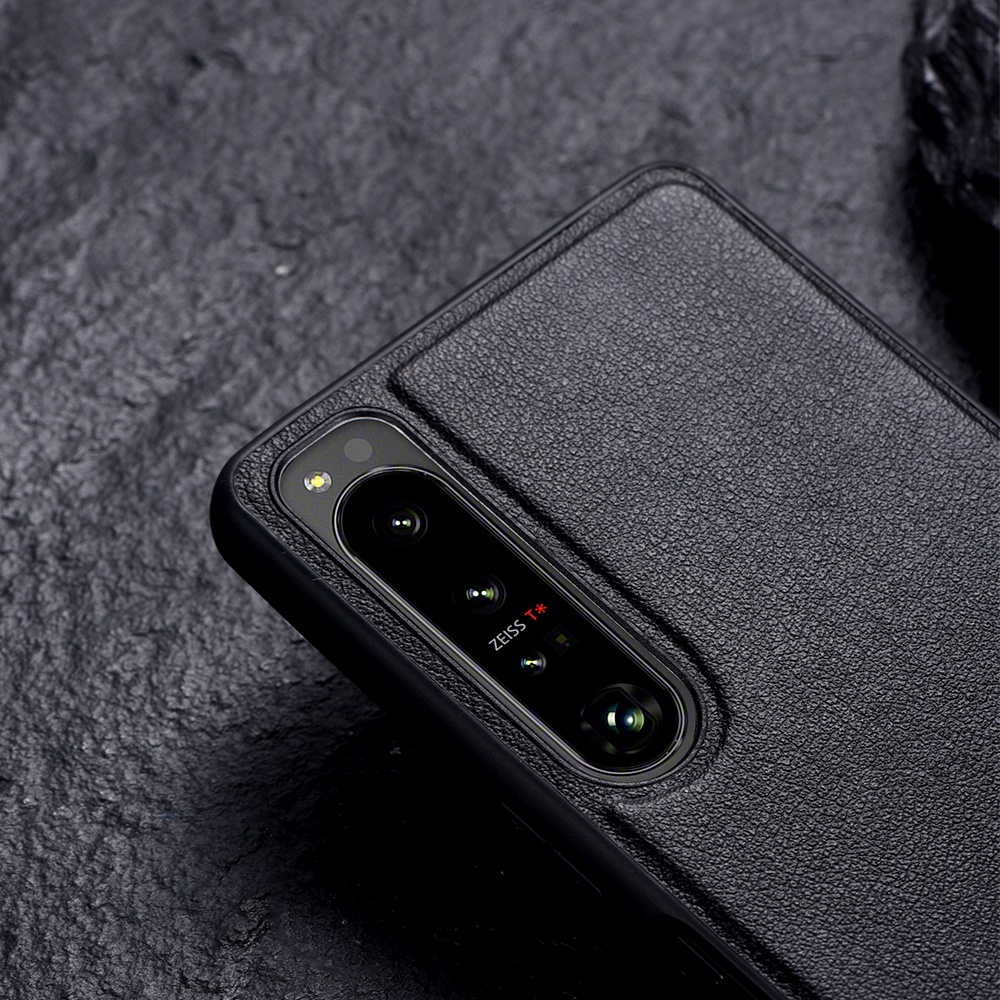 Ốp điện thoại da cứng có giá đỡ ẩn cho Sony Xperia 10 1 5 Mark IV III II chất lượng