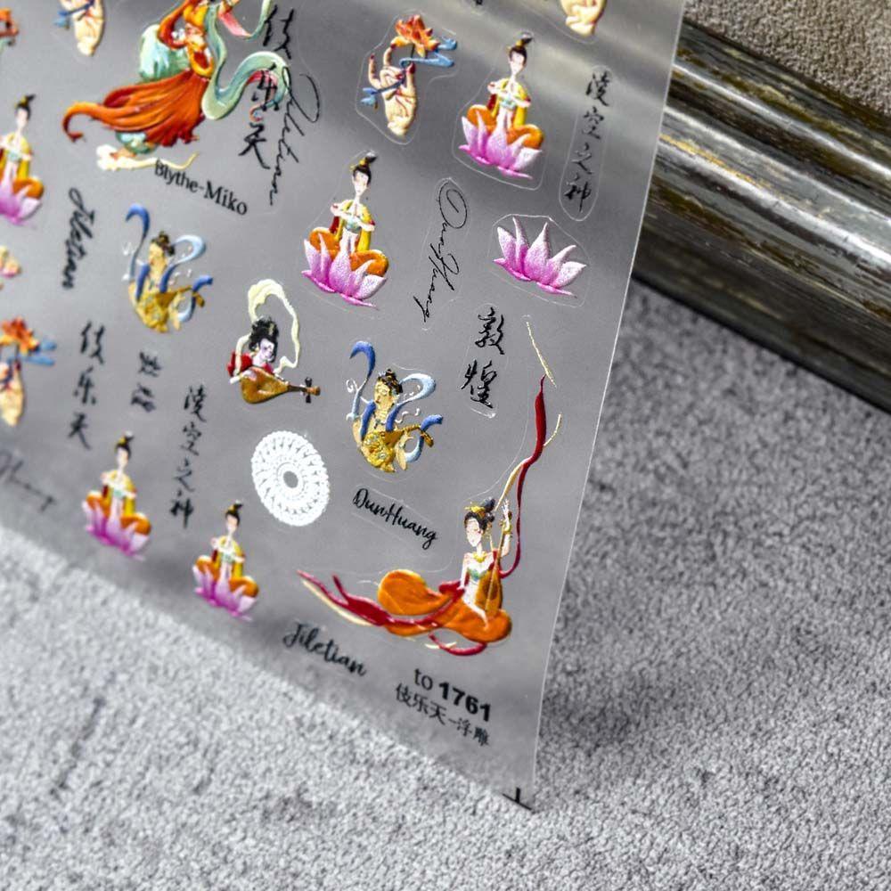 1 Miếng Dán Trang Trí Móng Tay Siêu Mỏng 5D DIY