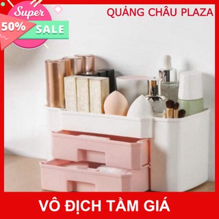 Kệ nhựa mỹ phẩm hai tầng