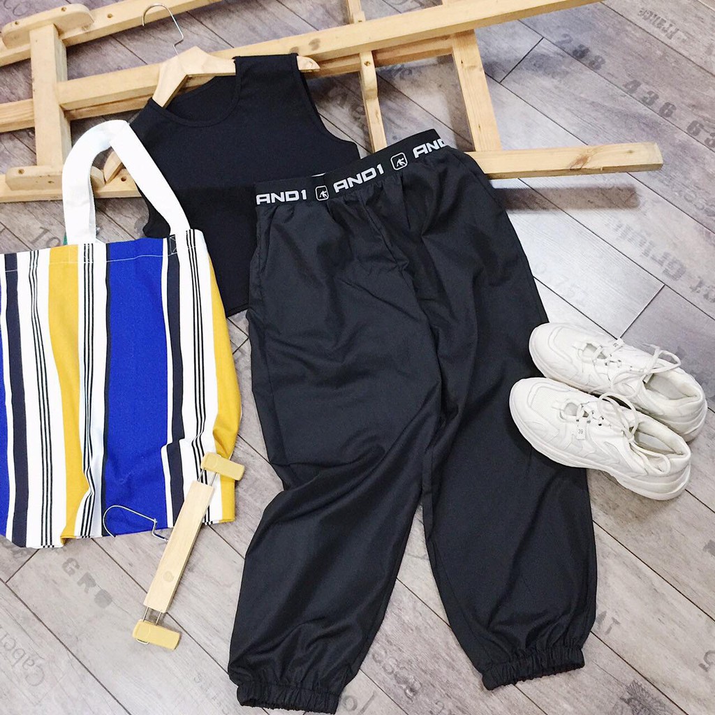 (Hình thật dưới nền) Set quần thể thao bomber + áo croptop cá tính - S74