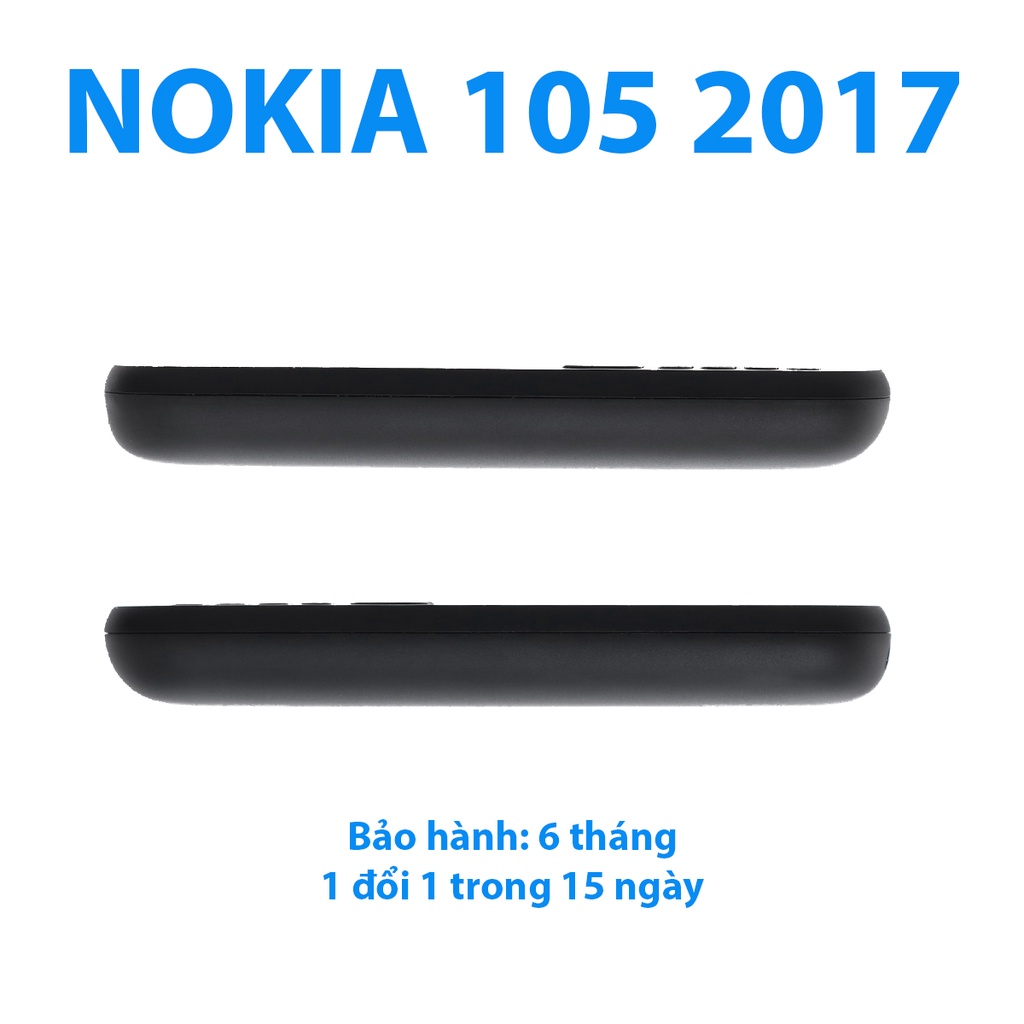 Điện Thoại Nokia 105 2 Sim Cổ (2017) Zin Chính Hãng Bền Đẹp Pin Trâu Giá Rẻ Phím Êm Mượt Màu Xanh Đen Nhỏ Gọn Bo Góc | BigBuy360 - bigbuy360.vn