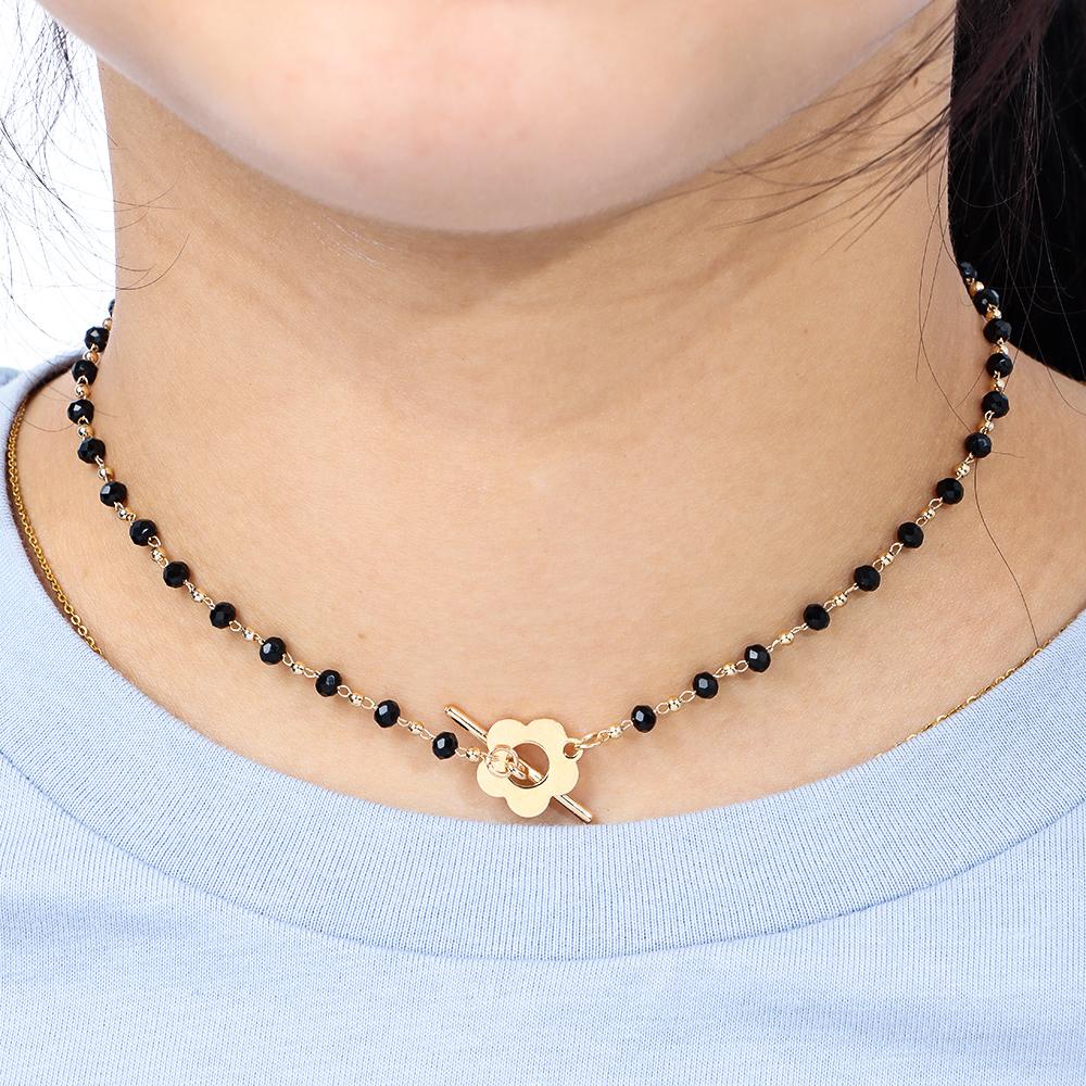 NIUYOU Choker Đen Thời Trang