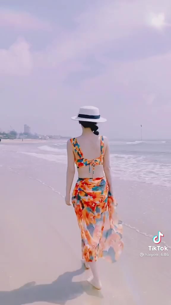 Bikini 3 mảnh kèm khăn No93 áo tắm nữ bikini cạp cao che bụng bikini nâng ngực đi biển bikini 2 mảnh có mút ngực | BigBuy360 - bigbuy360.vn