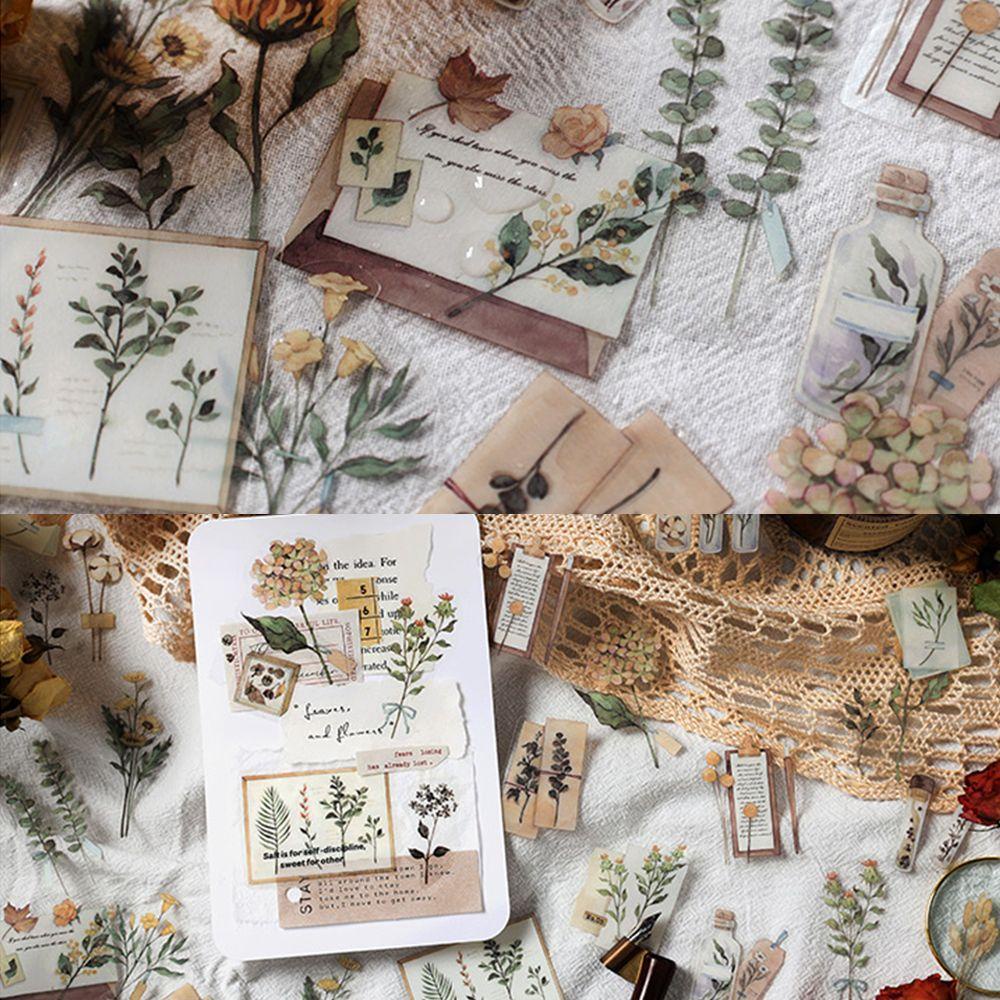 Túi 40 Miếng Dán Trang Trí Sổ Tay Phong Cách Vintage