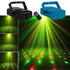 Đèn chiếu sân khấu hoa văn trang trí Laser nhiều chế độ có đế 3 chân