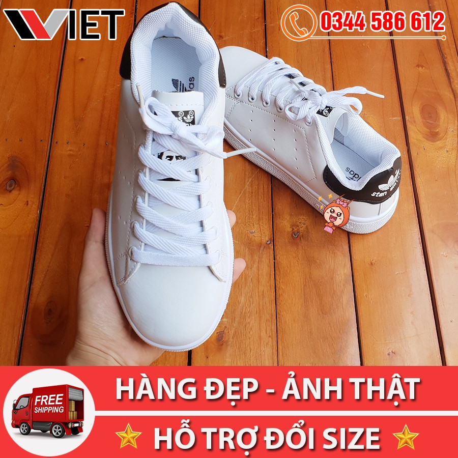 Giày Thể Thao Stan Smith Gót Đen Giá Sale